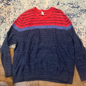 GAP Men's Crewneck Sweater - Red and Blue
